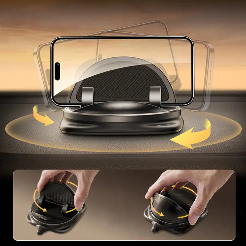 360 ° Rotatable Car Telefon Uchwyt uchwytu na smartfony Znajomy