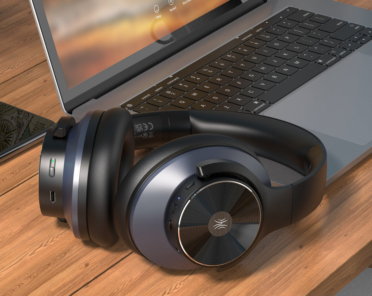 Bezprzewodowe słuchawki Bluetooth z aktywnym tłumieniem szumu-35 dB Anitając szumów, dźwięk hi-Res i wygodna konstrukcja