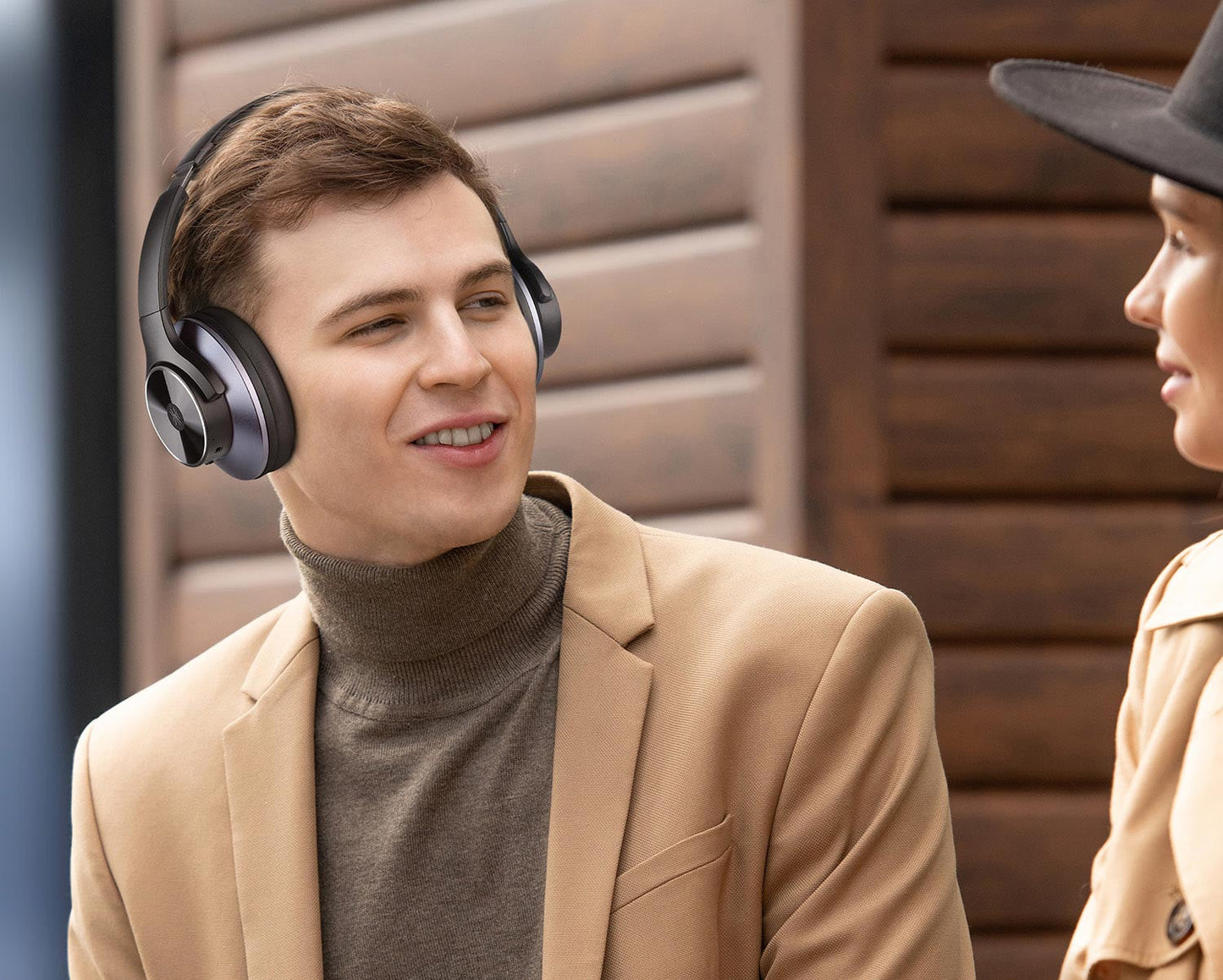 Bezprzewodowe słuchawki Bluetooth z aktywnym tłumieniem szumu-35 dB Anitając szumów, dźwięk hi-Res i wygodna konstrukcja