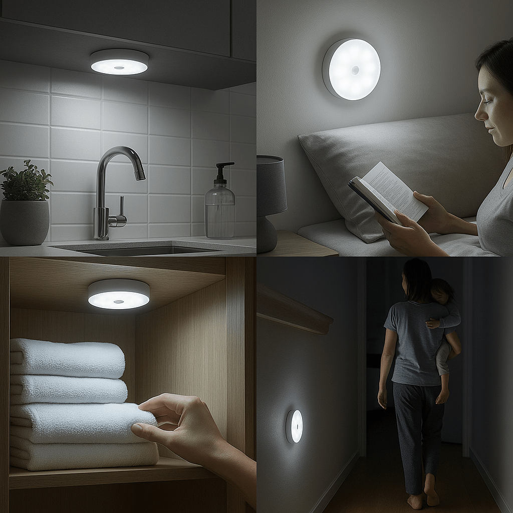 Czujnik Ruchu do Lampy LED | Energooszczędne Oświetlenie do Korytarzy i Schodów