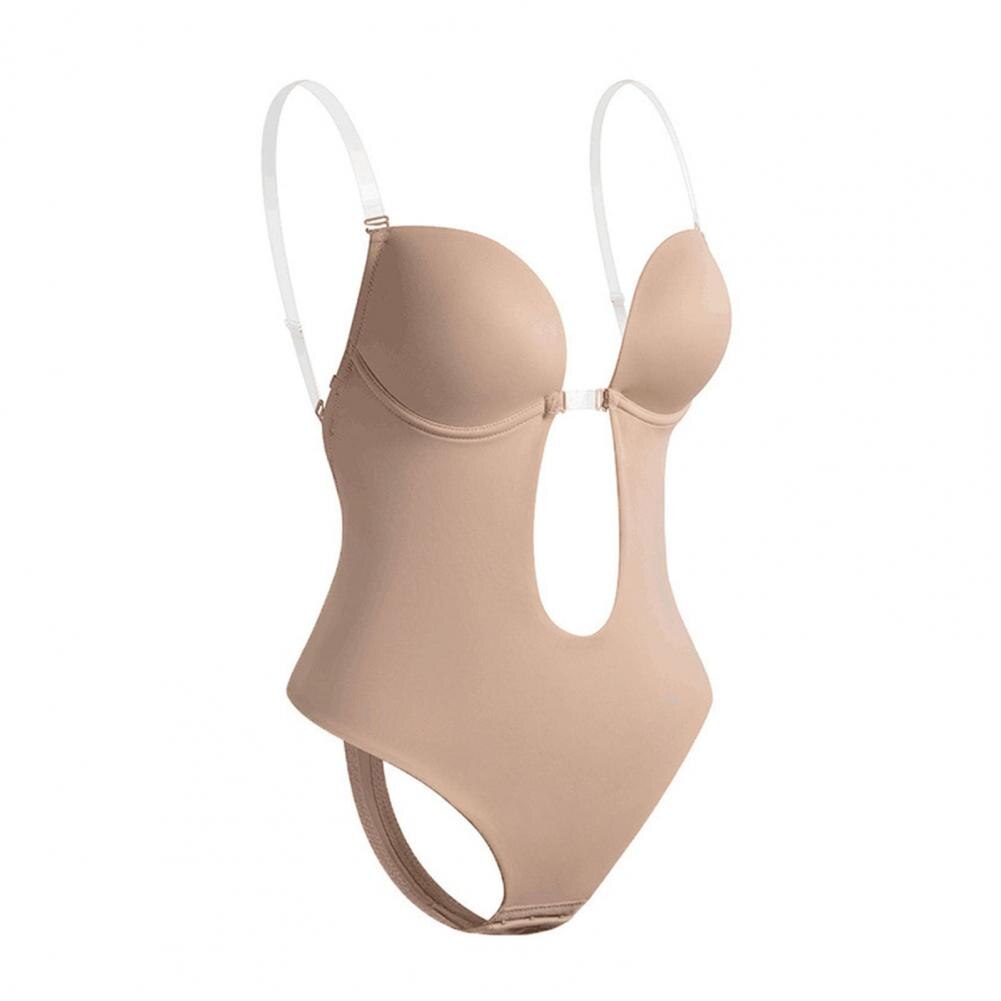 Głębokie wycięte body z dekoltem w stylu W wyściełanym wsporniku i niewidocznym, bezskutecznym wyglądem eleganckich strojów