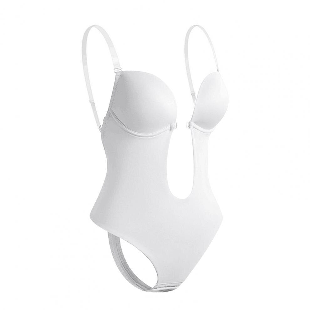 Głębokie wycięte body z dekoltem w stylu W wyściełanym wsporniku i niewidocznym, bezskutecznym wyglądem eleganckich strojów
