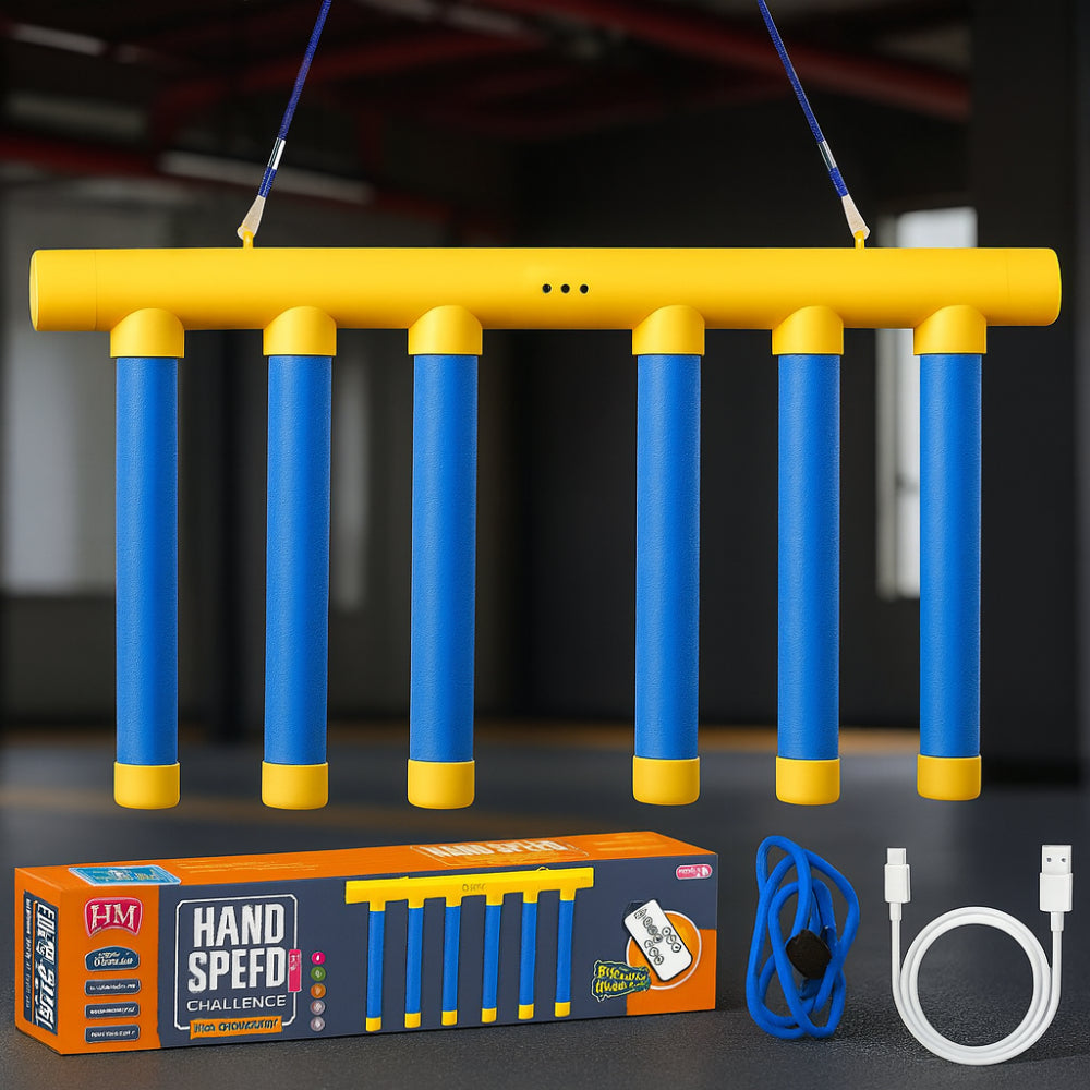 Gra ćwicząca szybkość reakcji dłoni – wyzwanie z wiszącym pałką do łapania refleksu, funkcją ładowania przez USB i pilotem 1