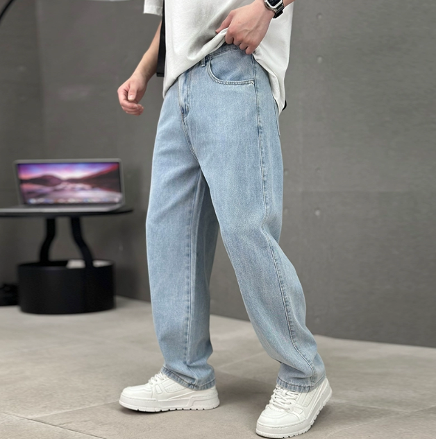 James | Stylowe męskie jeansy z prostymi nogawkami