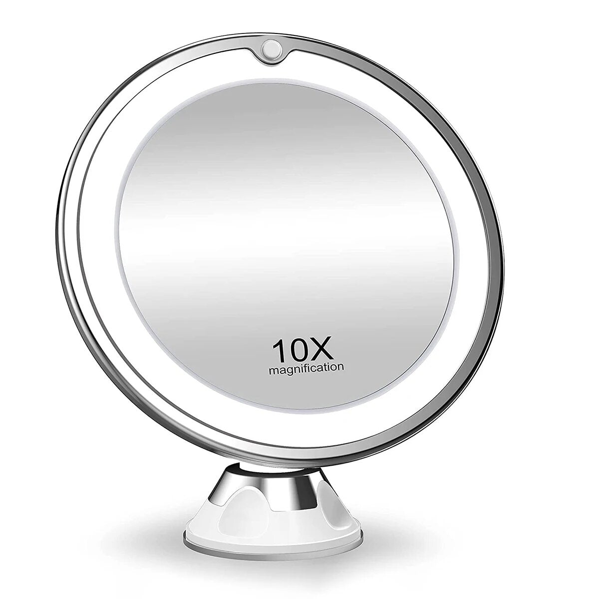 LUDRU Makijażu LED z 10-krotnym powiększeniem i lusterkiem obrotowym 360 °
