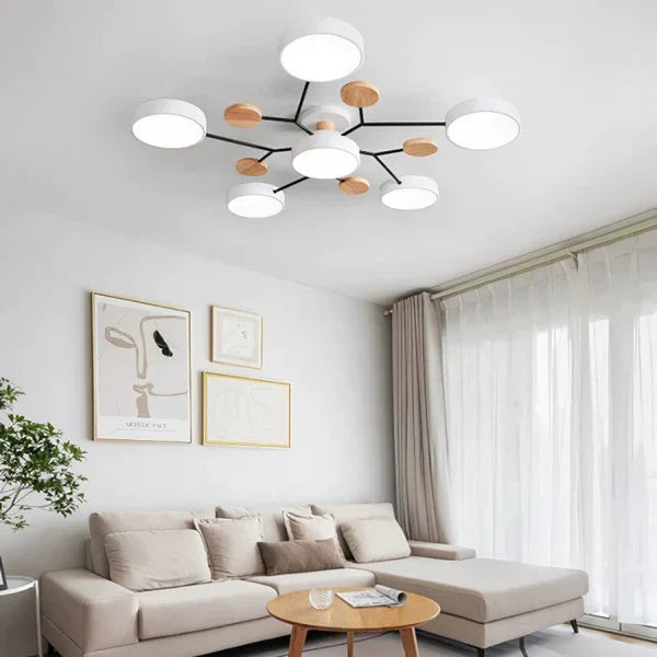 Lampa Sufitowa LED | Lampy Sufitowe do Salonu w Stylu Skandynawskim
