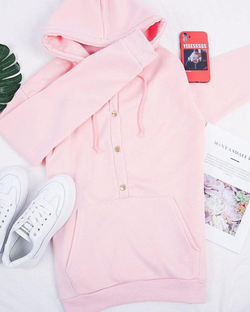 Leilani | Luźna bluza z kapturem i ściągaczami