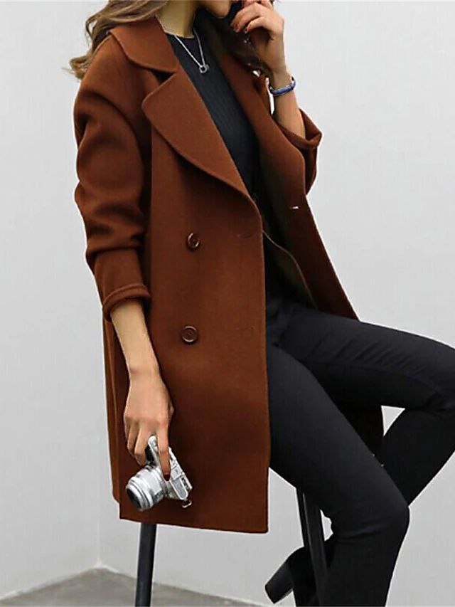 Millie | Stylowy dwurzędowy płaszcz