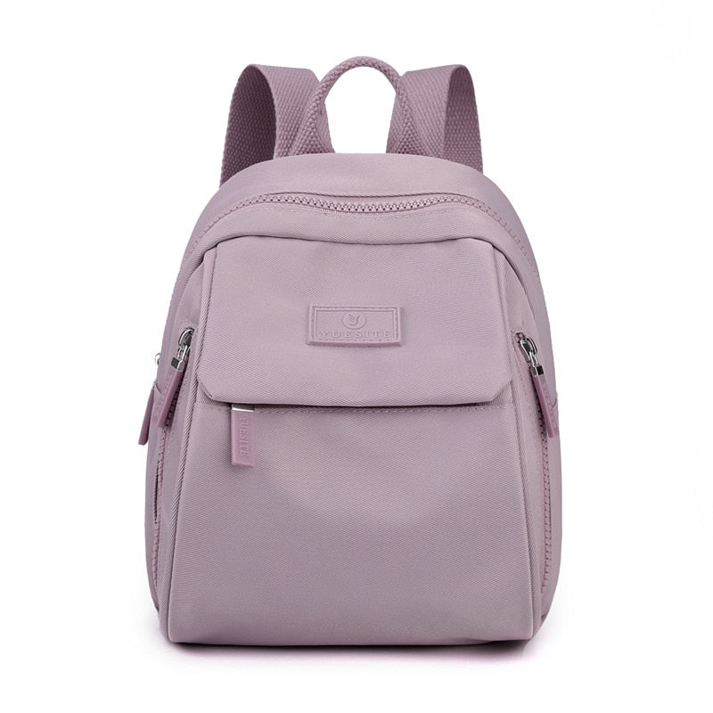 Mini Backpack Kobiety - lekki codzienny plecak z kilkoma przedmiotami i regulowanymi paskami - idealny na wycieczki i szkołę