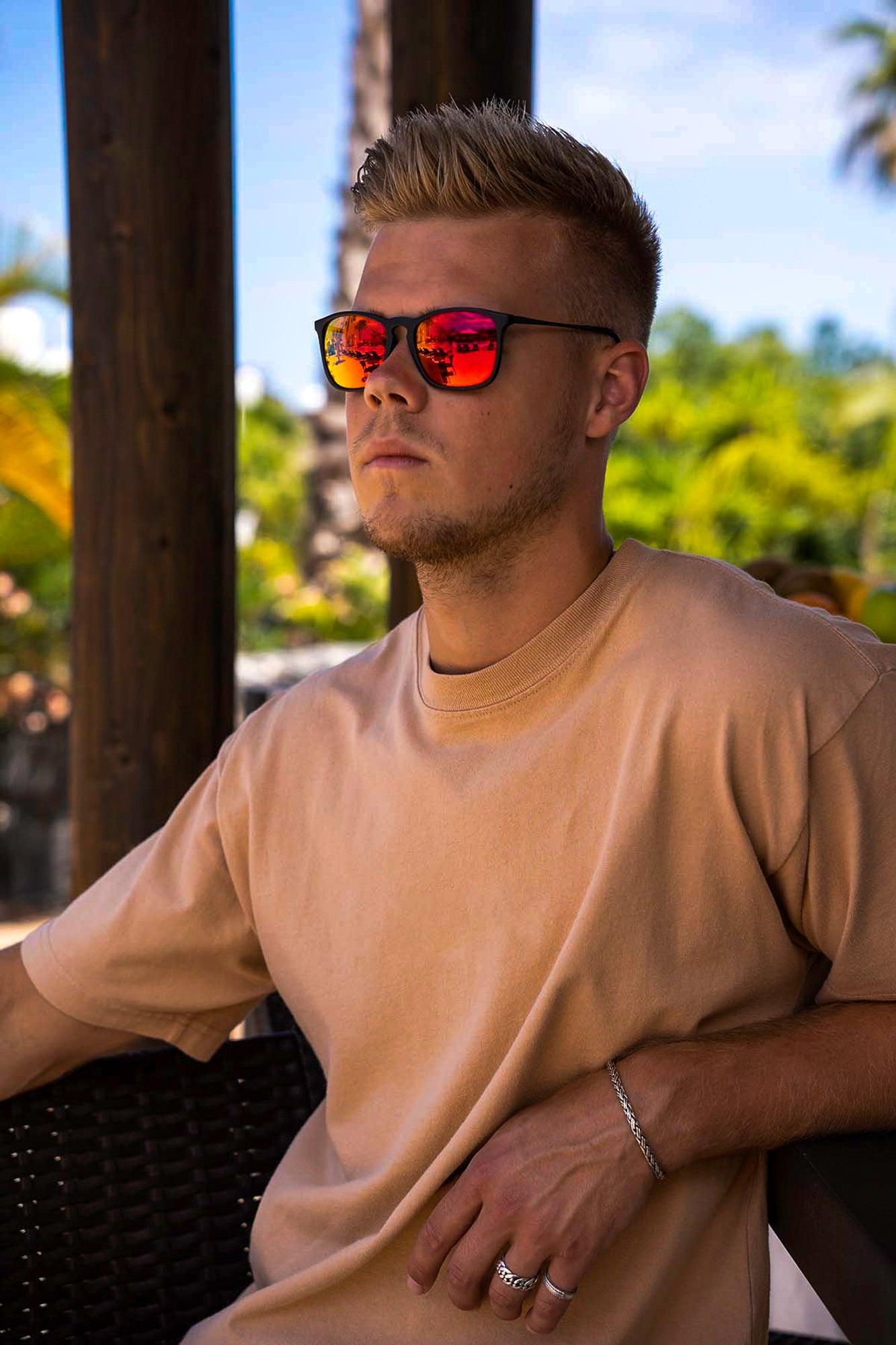 Okulary przeciwsłoneczne Mężczyźni | Wayfarer | 100% ochrony UV400 na zajęcia letnie