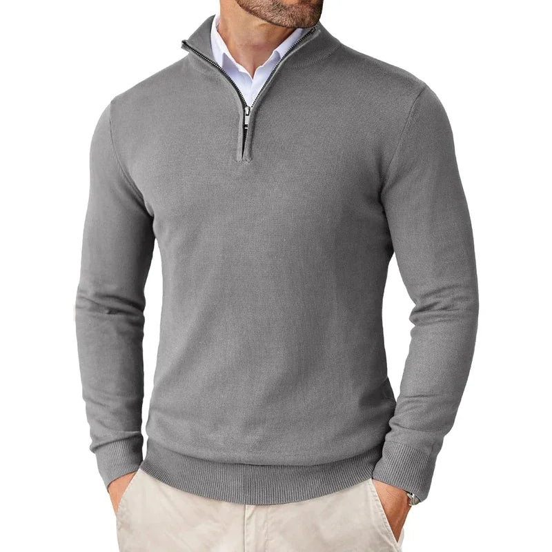 Premium | Męski sweter rozpinany na zamek