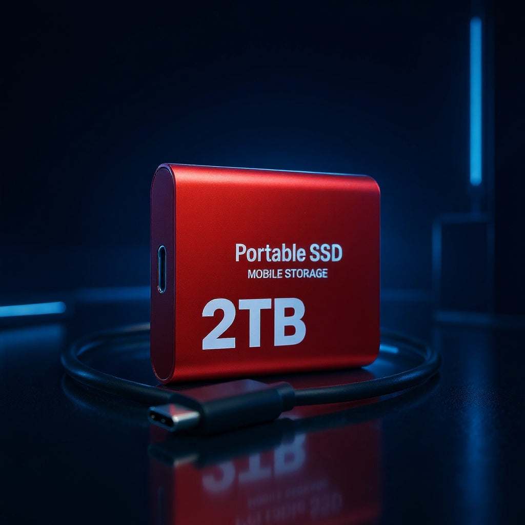 Przenośny zewnętrzny dysk SSD o pojemności 2 TB – szybka pamięć masowa USB-C do laptopów, komputerów PC i Mac 2