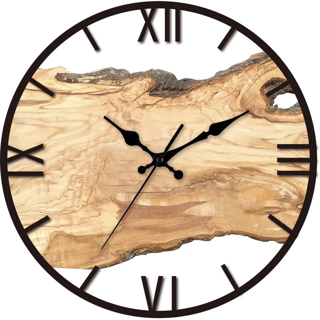 Przezroczysty nowoczesny zegar ścienny - minimalistyczny design do domu, cichy clockwork