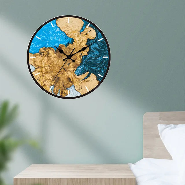 Przezroczysty nowoczesny zegar ścienny - minimalistyczny design do domu, cichy clockwork