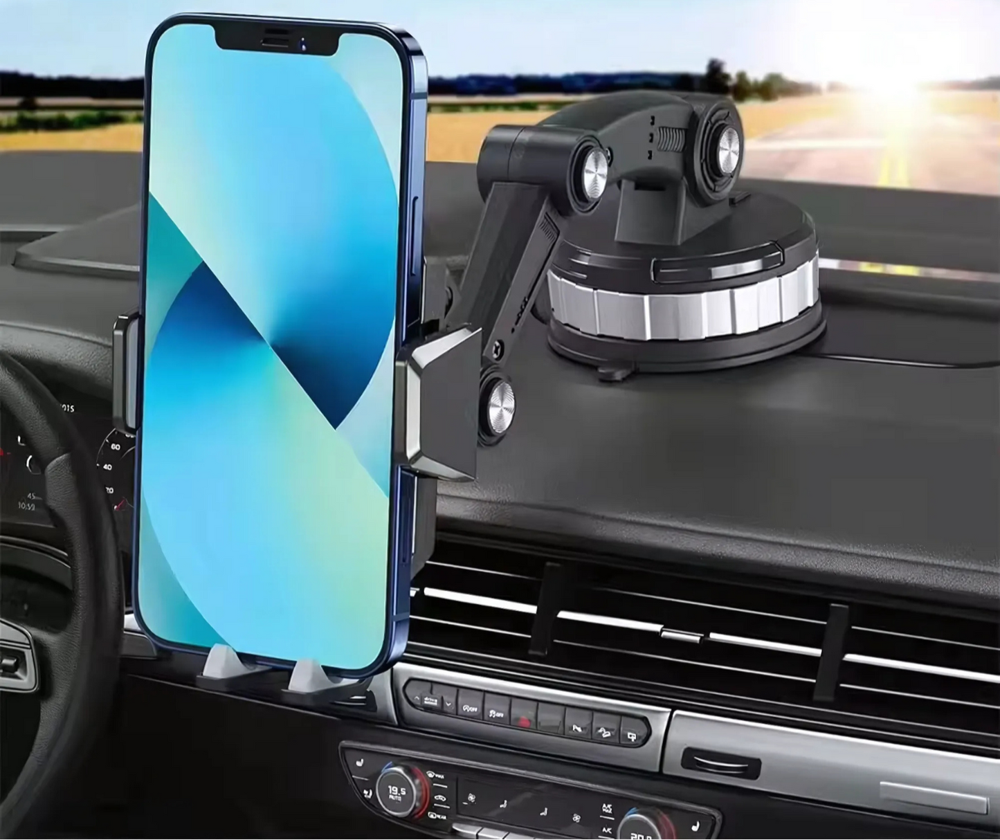 Samochód uchwytu telefonu komórkowego z obrotem 360 ° i silną kubek ssą