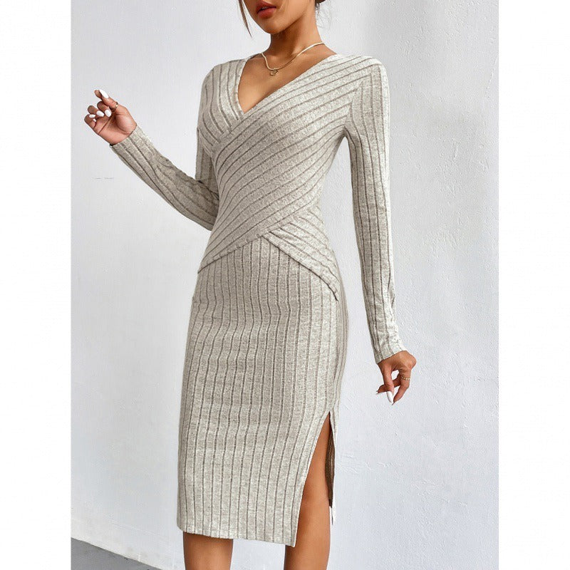 Sukienka damska | Sukienka midi na wiosnę/jesień/zimę | Sukienki formalne dla kobiet