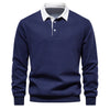 Sweter polo z długim rękawem