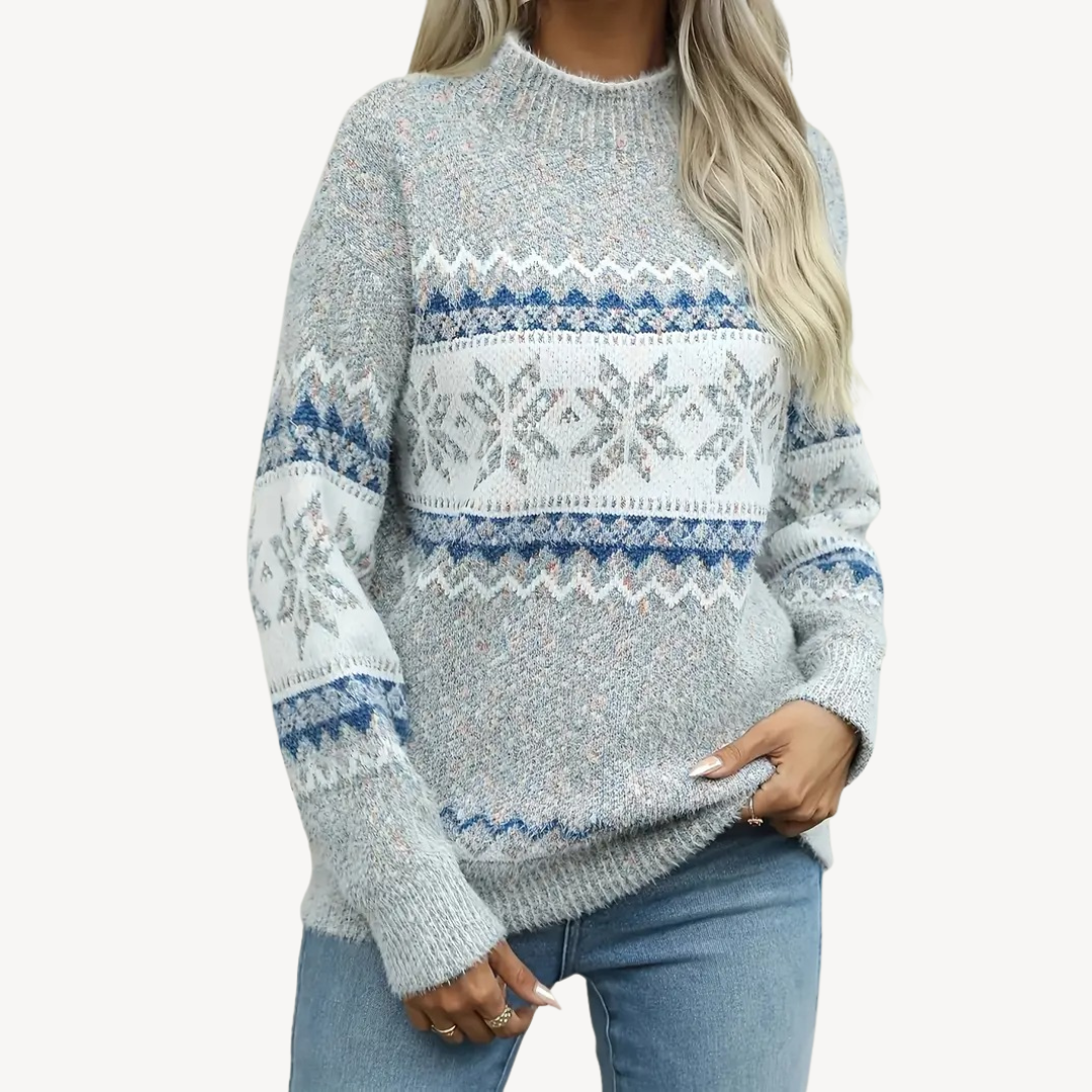 Swetry dzianinowe dla kobiet | Zimowa moda dla kobiet ze wzorami Fair Isle