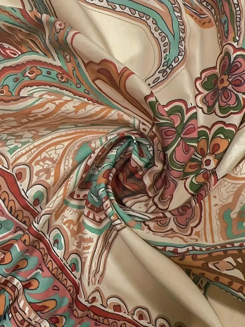 Szerokie spodnie o wzorze Paisley | Moda damska na lato i festiwale