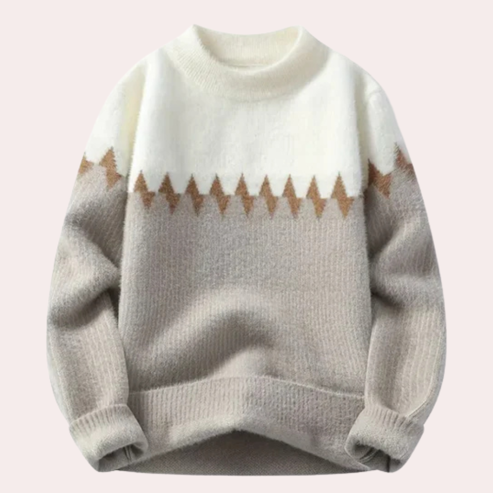 Tanner - Prosty zimowy sweter dla mężczyzn