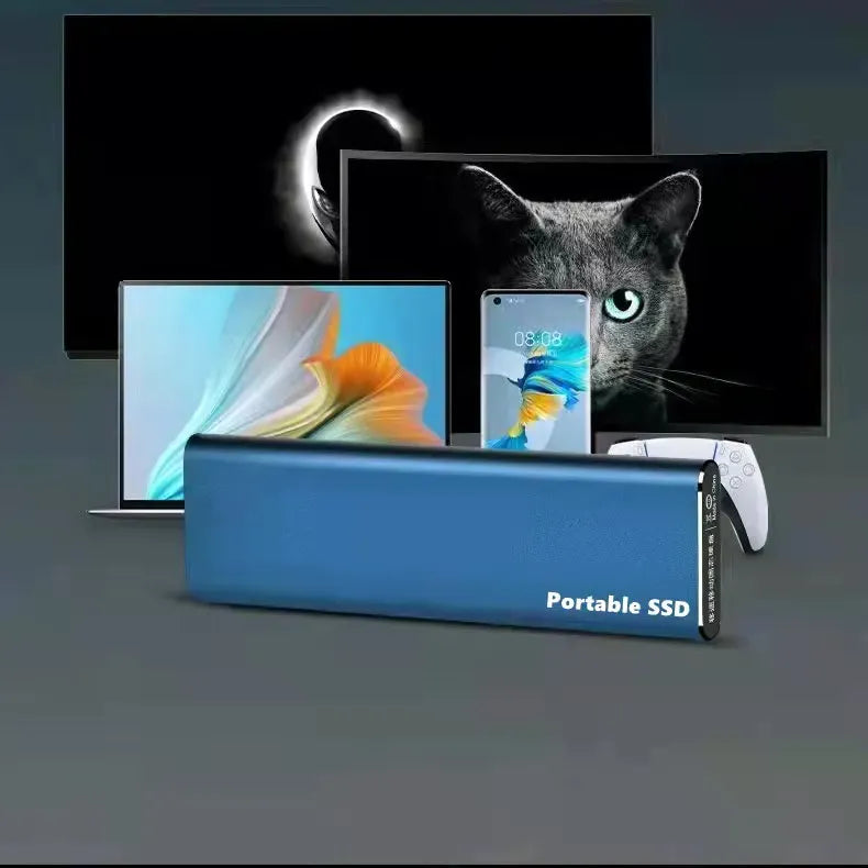 Zewnętrzny dysk twardy ultra cienki 4 TB z dyskami twardymi z USB-C w celu bezpiecznego przechowywania danych i szybkiej transmisji danych