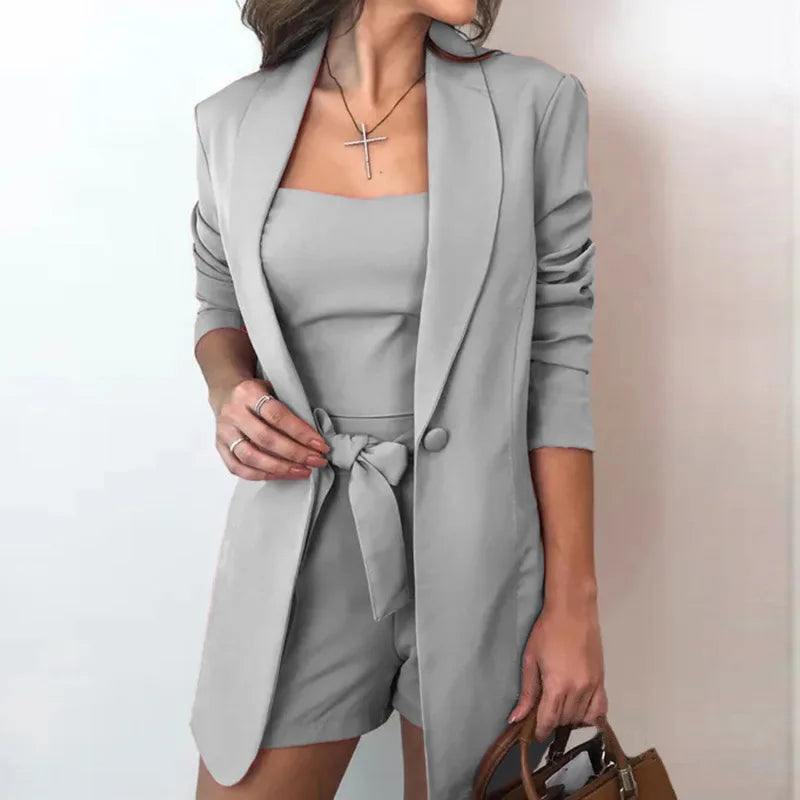 Blazer short set dames zomer | Tweedelig pak fashion vrouw | Evelien