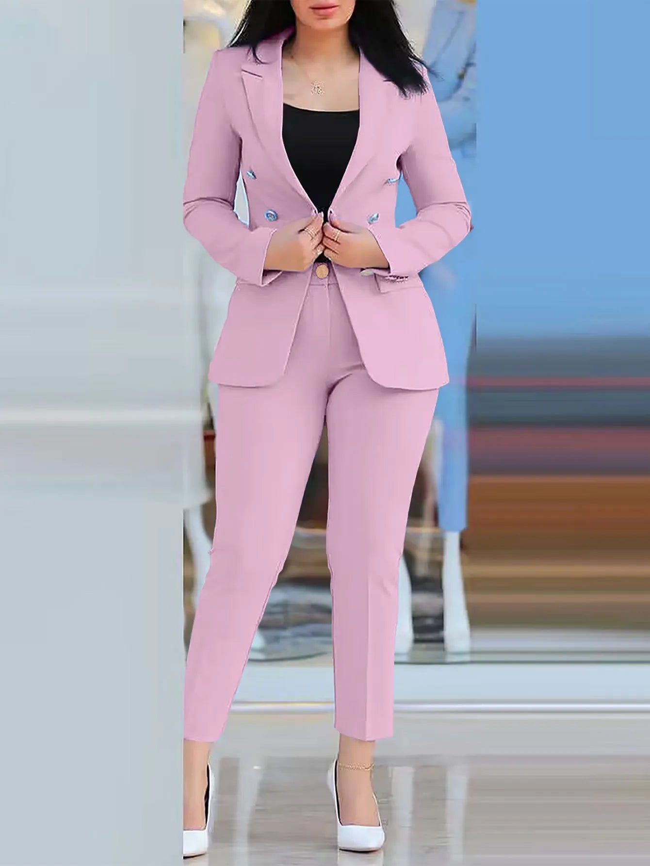 Garnitur damski dwuczęściowy | Odzież damska biznes elegancja | Aleksandra
