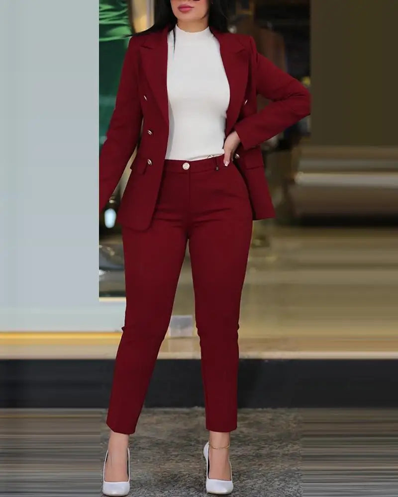Garnitur damski dwuczęściowy | Odzież damska biznes elegancja | Aleksandra