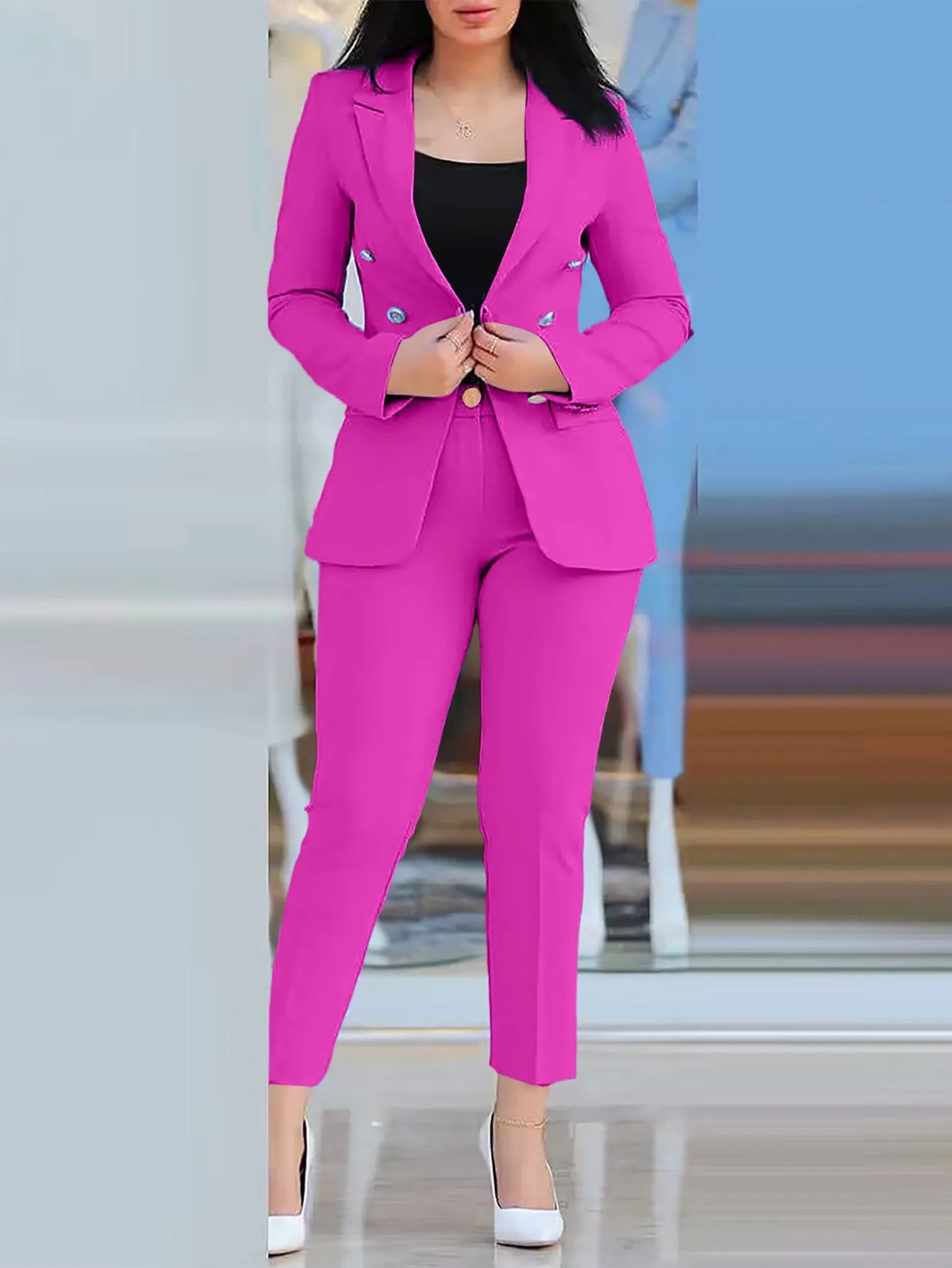 Garnitur damski dwuczęściowy | Odzież damska biznes elegancja | Aleksandra