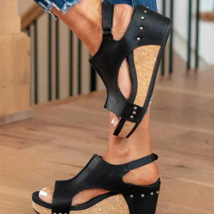 Keilsandalen Korksohle | Sommerschuhe Damen Freizeitmode | Nadine