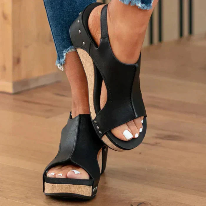 Keilsandalen Korksohle | Sommerschuhe Damen Freizeitmode | Nadine