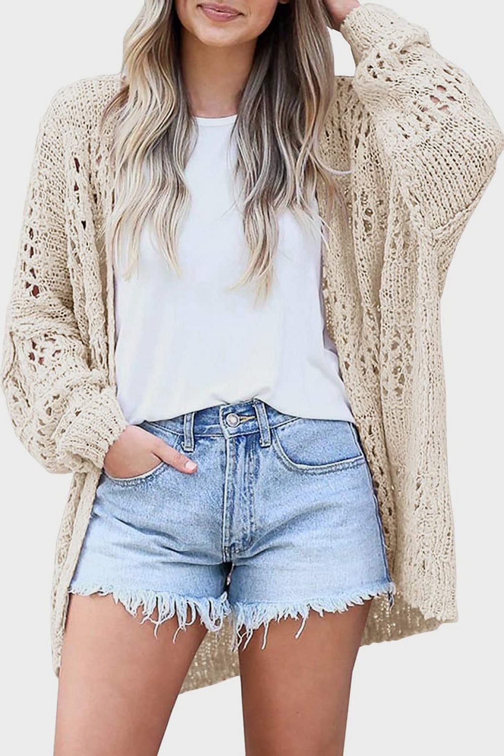 Kobiety damski kardigan | Boho na relaks | Saphira