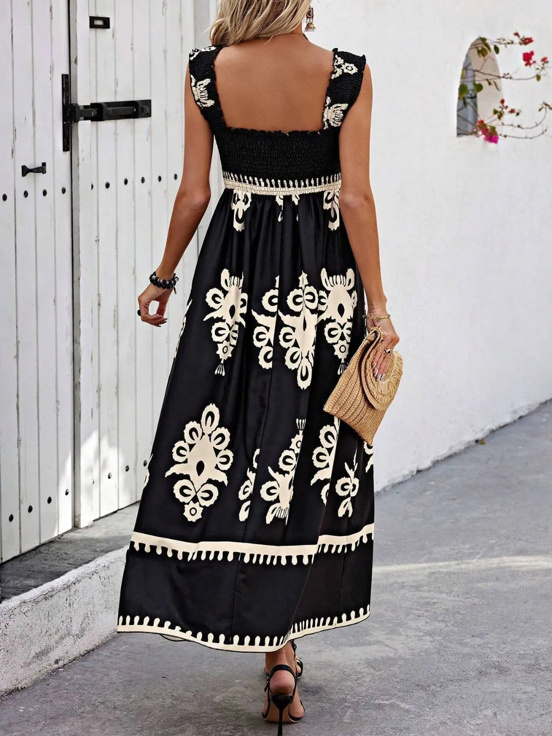 Letnia sukienka maxi damska | Moda wakacyjna styl kobiety | Amelia
