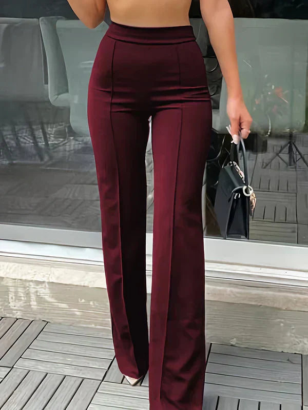 Spodnie Damskie Z Wysokim Stanem | Stylizacja Wiosna Moda Kobiety | Klara