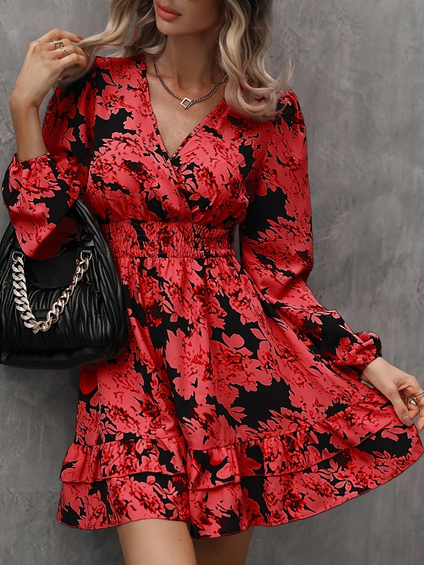 Sukienka damska rozkloszowana | Jesienna moda kobieca | Marlena
