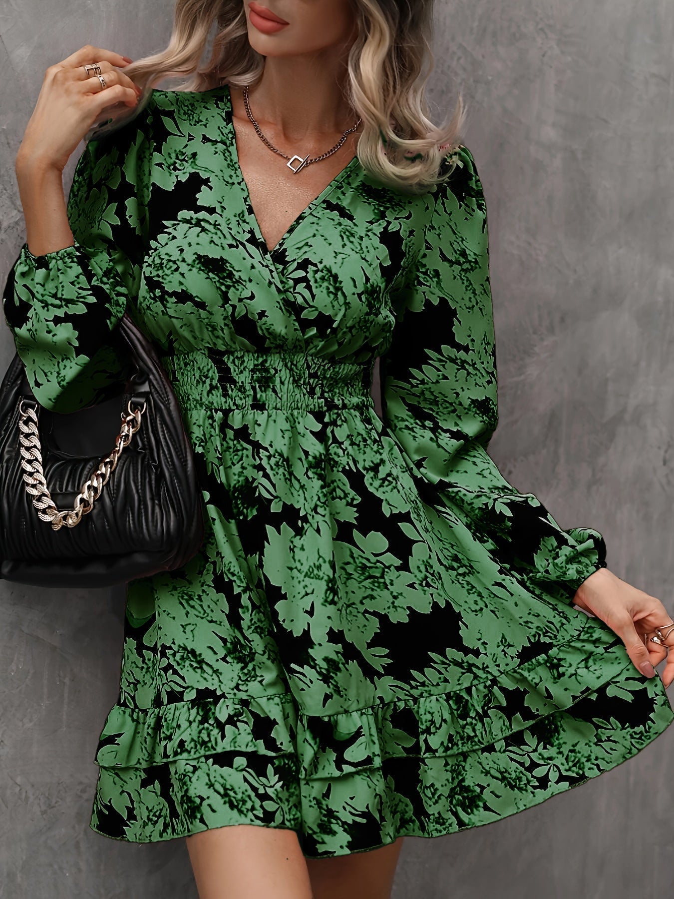 Sukienka damska rozkloszowana | Jesienna moda kobieca | Marlena