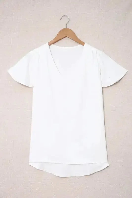 Biały T Shirt Damski Bawełna | Odzież Damska Lato