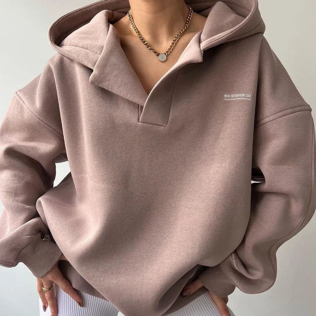 Bluza z kapturem damska | Bluza z kapturem oversize do noszenia na co dzień i w czasie wolnym