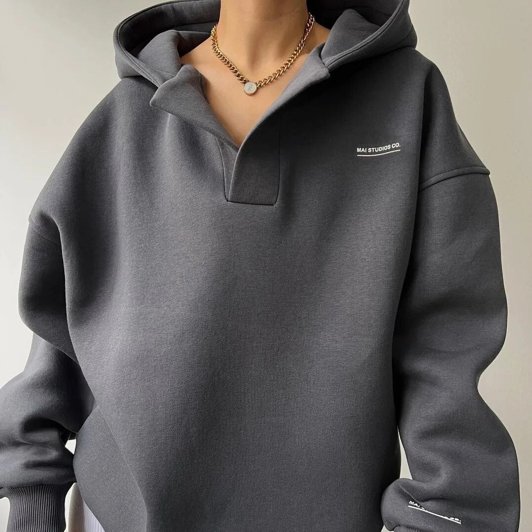 Bluza z kapturem damska | Bluza z kapturem oversize do noszenia na co dzień i w czasie wolnym