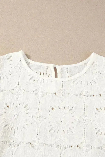 Bluzka Damska z Haftem Kwiatowym | Eleganckie Bluzki Damskie na Wiosnę Lato