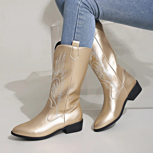 Buty damskie | Kowbojskie buty w stylu western do noszenia na co dzień i na co dzień