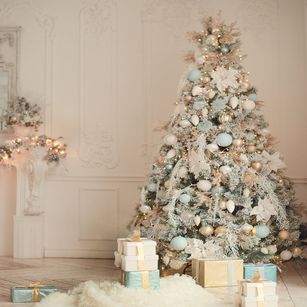 Dwukolorowe, podświetlane lampki choinkowe LED w kolorze śniegu 