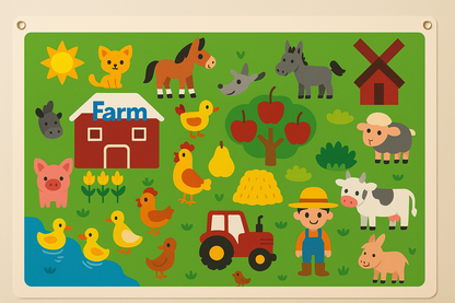 Farma i zoo dla dzieci – nauka o zwierzętach 