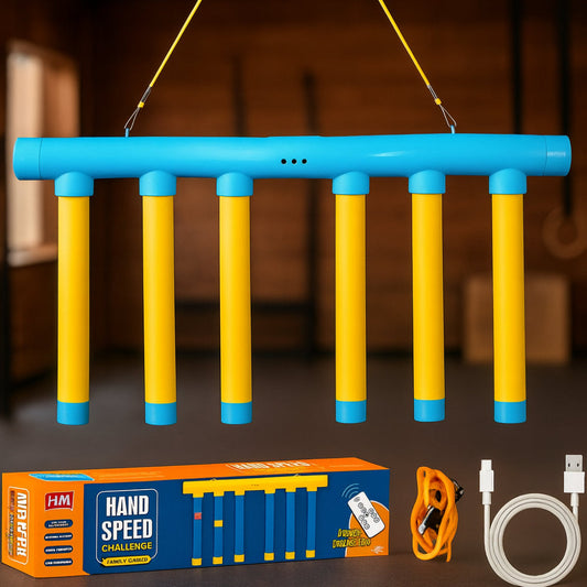 Gra ćwicząca szybkość reakcji dłoni – wyzwanie z wiszącym pałką do łapania refleksu, funkcją ładowania przez USB i pilotem 0
