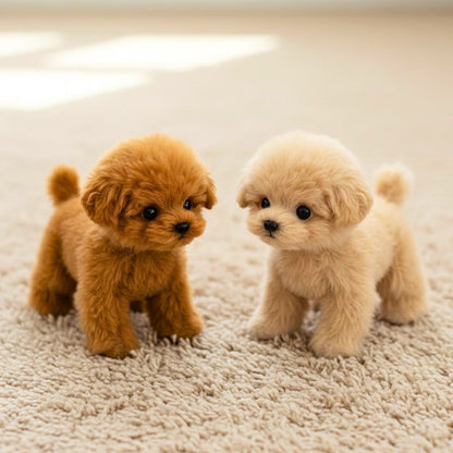 Interaktywna pluszowa zabawka – realistyczny, spacerujący pies z dźwiękami szczekania i reakcją na dotyk 4