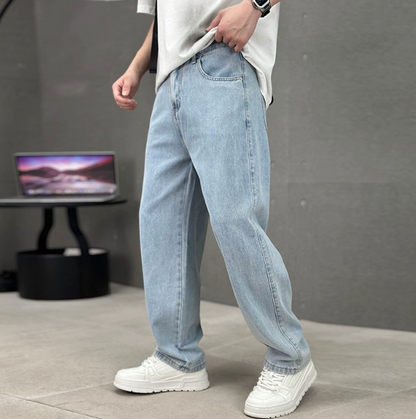 James | Stylowe męskie jeansy z prostymi nogawkami