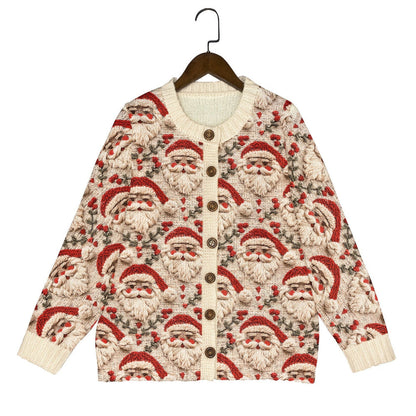 Kardigan damski dzianinowy – Brzydki świąteczny sweter 