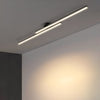Klasyczna aluminiowa lampa sufitowa LED, półpłaska, do salonu 0