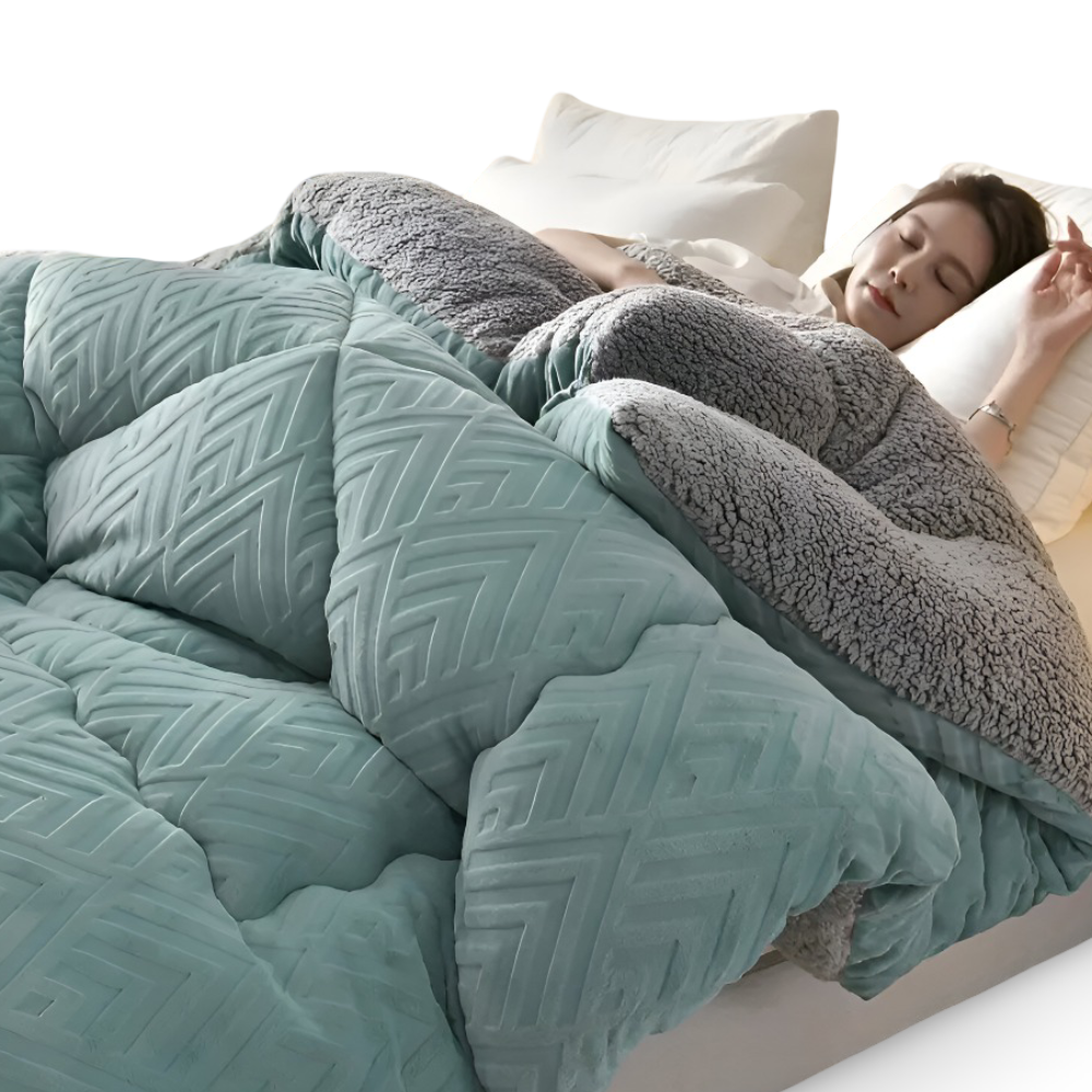 Kołdra Ultra Fluff – dwustronna, pluszowa kołdra nadająca się do prania w pralce, na każdą porę roku – stylowa kołdra z polaru 10