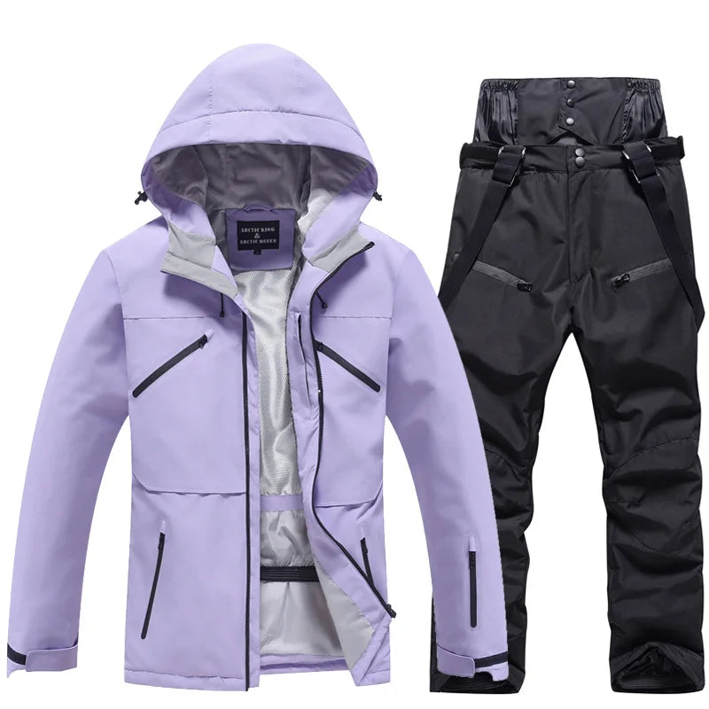 Kombinezon narciarski | Kup zimowy kombinezon narciarski unisex 140 | Dwuczęściowy komplet do uprawiania sportów zimowych